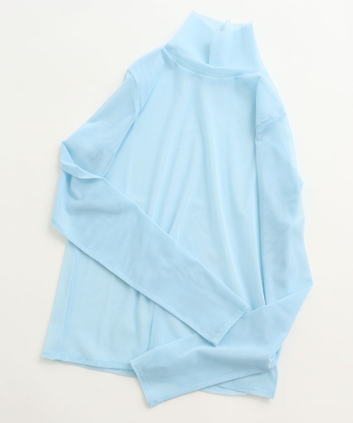 I am I in fact...（アイアムアイインファクト）の「パワーネットチュール　インナー（Tシャツ/カットソー・レディース・ホワイト/ピンク/ブルー/グリーン/レッド/ブラック/パープル/サックスブルー/イエロー・FREE）」の5枚目の写真