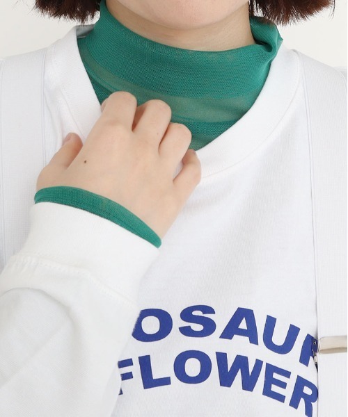 I am I in fact...（アイアムアイインファクト）の「パワーネットチュール　インナー（Tシャツ/カットソー・レディース・ホワイト/ピンク/ブルー/グリーン/レッド/ブラック/パープル/サックスブルー/イエロー・FREE）」の4枚目の写真