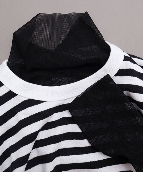 I am I in fact...（アイアムアイインファクト）の「パワーネットチュール　インナー（Tシャツ/カットソー・レディース・ホワイト/ピンク/ブルー/グリーン/レッド/ブラック/パープル/サックスブルー/イエロー・FREE）」の3枚目の写真