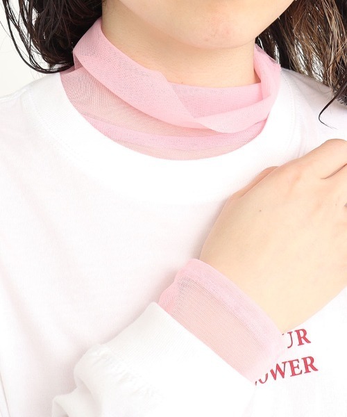 I am I in fact...（アイアムアイインファクト）の「パワーネットチュール　インナー（Tシャツ/カットソー・レディース・ホワイト/ピンク/ブルー/グリーン/レッド/ブラック/パープル/サックスブルー/イエロー・FREE）」の10枚目の写真