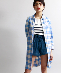 WEGO | WEGO/チェックロングシャツワンピース(シャツワンピース)