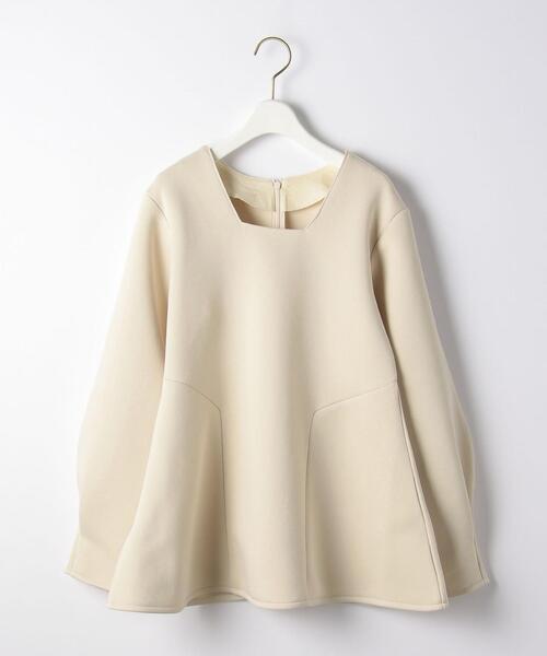 green label relaxing(グリーンレーベルリラクシング)の「<EMMEL REFINES(エメル リファインズ)>EM ブラウスライク スウェット(Tシャツ/カットソー・レディース・ダークグレー/ナチュラル・FREE)」の12枚目の写真