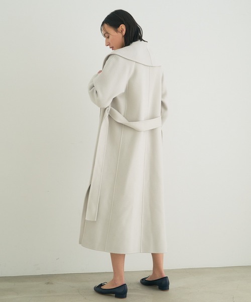 ANAYI(アナイ)の「スーパー120リバーショールコート(その他アウター・レディース・ライトグレー/サンドベージュ・36/38)」の12枚目の写真