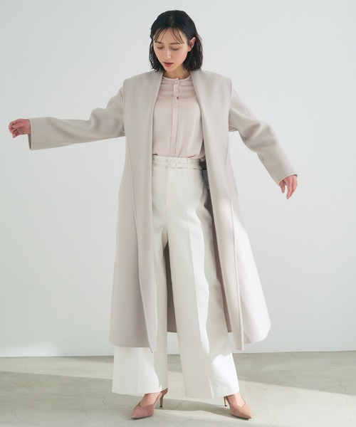 ANAYI(アナイ)の「スーパー120リバーショールコート(その他アウター・レディース・ライトグレー/サンドベージュ・36/38)」の6枚目の写真