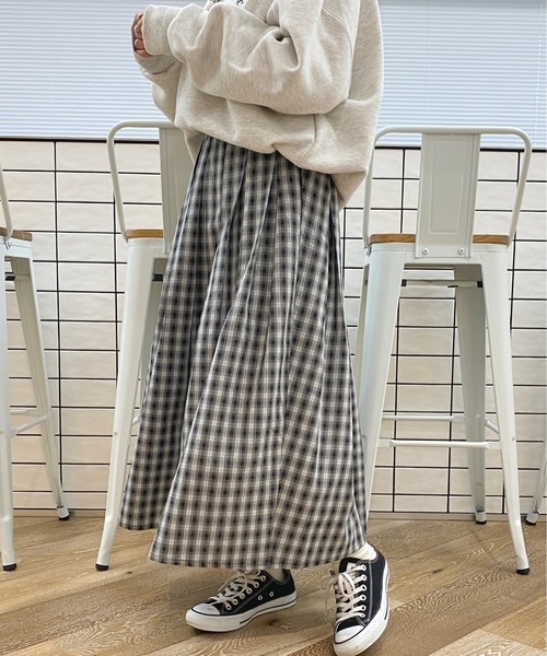apres jour(アプレジュール)の「チェックタックスカート【ZOZOTOWN限定アイテム】(スカート・レディース・ブラック系その他/カーキ/ブラウン系その他・SMALL/MEDIUM/X-LARGE)」の6枚目の写真
