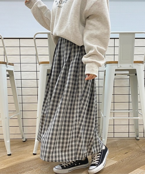 apres jour(アプレジュール)の「チェックタックスカート【ZOZOTOWN限定アイテム】(スカート・レディース・ブラック系その他/カーキ/ブラウン系その他・SMALL/MEDIUM/X-LARGE)」の7枚目の写真