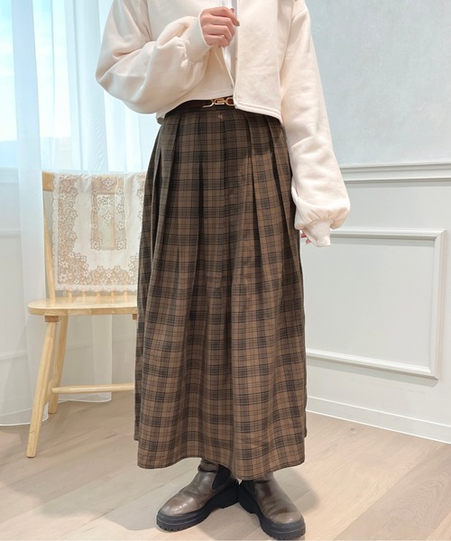 apres jour(アプレジュール)の「チェックタックスカート【ZOZOTOWN限定アイテム】(スカート・レディース・ブラック系その他/カーキ/ブラウン系その他・SMALL/MEDIUM/X-LARGE)」の18枚目の写真