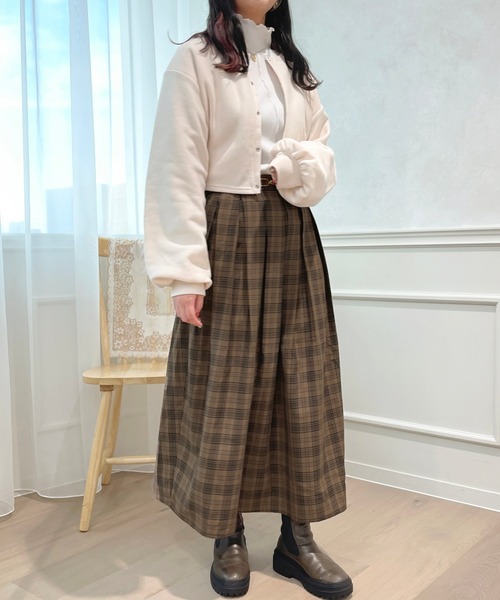apres jour(アプレジュール)の「チェックタックスカート【ZOZOTOWN限定アイテム】(スカート・レディース・ブラック系その他/カーキ/ブラウン系その他・SMALL/MEDIUM/X-LARGE)」の22枚目の写真