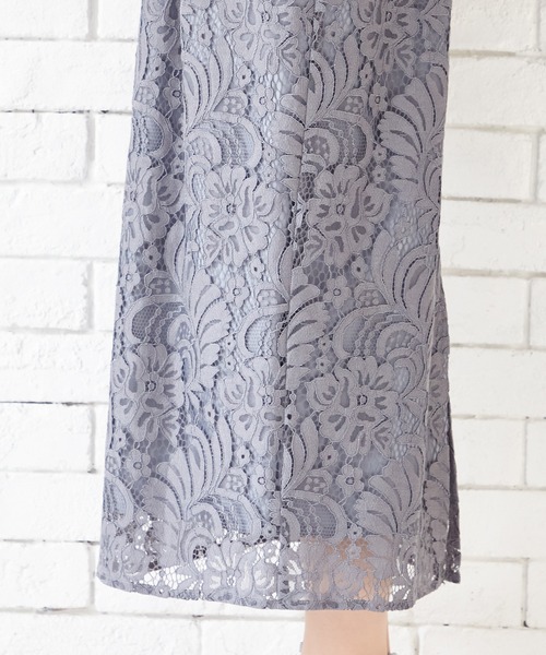 AIMER（エメ）の「【WEB限定】ケープ風スリーブレースタイトパーティードレス（ドレス・レディース・ブラック/ピンク/グレイッシュブルー・SMALL/MEDIUM/LARGE）」の12枚目の写真