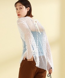 Ray BEAMS | Ray BEAMS / メッシュ ロングスリーブ Tシャツ(Tシャツ/カットソー)