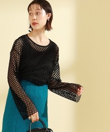 Ray BEAMS | Ray BEAMS / メッシュ ロングスリーブ Tシャツ(Tシャツ/カットソー)