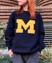 Michigan エンブロイダリーカレッジロゴスウェット