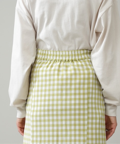N.（N. Natural Beauty Basic）（エヌエヌナチュラルビューティーベーシック）の「【S Size Line】◆ギンガムチェックマーメイドスカート（スカート・レディース・ブラック系その他/グリーン系その他・SMALL/MEDIUM）」の13枚目の写真