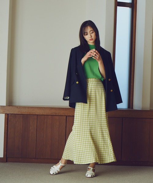 N.（N. Natural Beauty Basic）（エヌエヌナチュラルビューティーベーシック）の「【S Size Line】◆ギンガムチェックマーメイドスカート（スカート・レディース・ブラック系その他/グリーン系その他・SMALL/MEDIUM）」の17枚目の写真