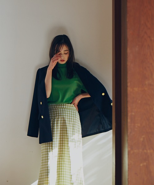 N.（N. Natural Beauty Basic）（エヌエヌナチュラルビューティーベーシック）の「【S Size Line】◆ギンガムチェックマーメイドスカート（スカート・レディース・ブラック系その他/グリーン系その他・SMALL/MEDIUM）」の18枚目の写真