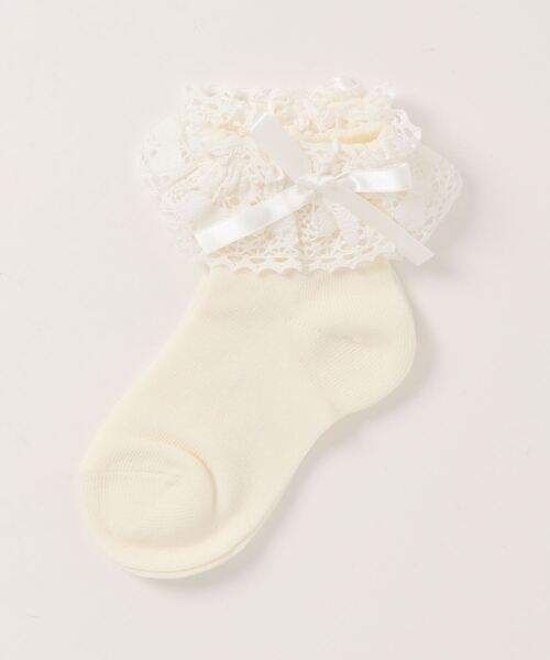 Catherine Cottage(キャサリンコテージ)の「日本製 レースソックス(ソックス/靴下・キッズ・ホワイト系2/ホワイト/ホワイト系1・M/S/L)」の7枚目の写真
