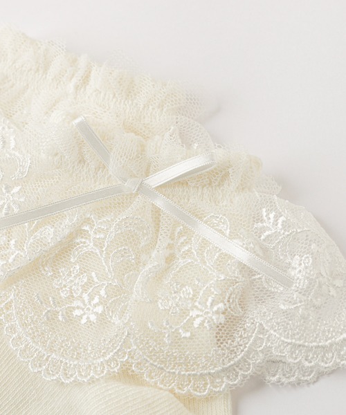 Catherine Cottage(キャサリンコテージ)の「日本製 レースソックス(ソックス/靴下・キッズ・ホワイト系2/ホワイト/ホワイト系1・M/S/L)」の4枚目の写真
