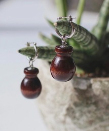 WOOD BEADS EARRINGS