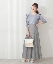 PROPORTION BODY DRESSING | ＜Ｅ＞チェックフレアワイドパンツ / 1212137300(その他パンツ)