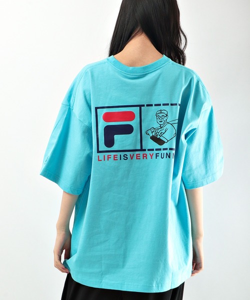 FILA HERITAGE(フィラヘリテージ)の「FILA 半袖ポケット付きTシャツ(Tシャツ/カットソー・メンズ・ホワイト/ブラック/ホワイト系その他/アッシュ/サックスブルー・M/L/XL)」の6枚目の写真