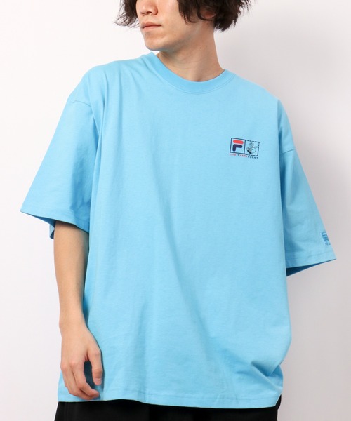 FILA HERITAGE(フィラヘリテージ)の「FILA 半袖ポケット付きTシャツ(Tシャツ/カットソー・メンズ・ホワイト/ブラック/ホワイト系その他/アッシュ/サックスブルー・M/L/XL)」の10枚目の写真