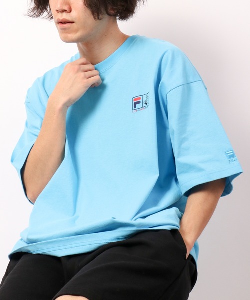 FILA HERITAGE(フィラヘリテージ)の「FILA 半袖ポケット付きTシャツ(Tシャツ/カットソー・メンズ・ホワイト/ブラック/ホワイト系その他/アッシュ/サックスブルー・M/L/XL)」の11枚目の写真
