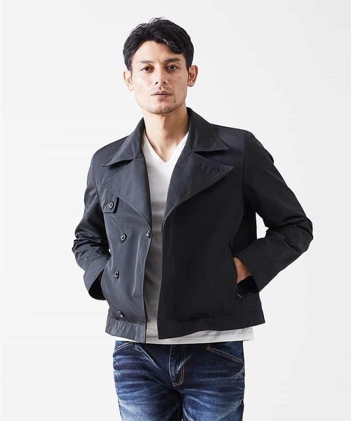 MICHEL KLEIN HOMME (ミッシェルクランオム)の「コート(メモリーツイル)(その他アウター・メンズ・カーキ/ネイビー・46/48/51)」の3枚目の写真
