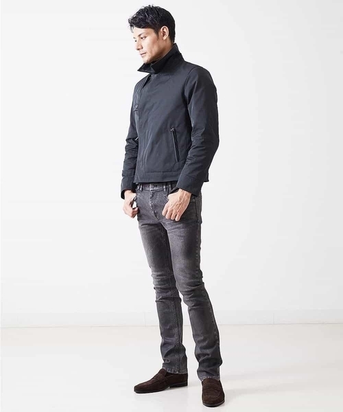 MICHEL KLEIN HOMME (ミッシェルクランオム)の「コート(メモリーツイル)(その他アウター・メンズ・カーキ/ネイビー・46/48/51)」の4枚目の写真