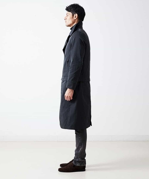 MICHEL KLEIN HOMME (ミッシェルクランオム)の「コート(メモリーツイル)(その他アウター・メンズ・カーキ/ネイビー・46/48/51)」の6枚目の写真