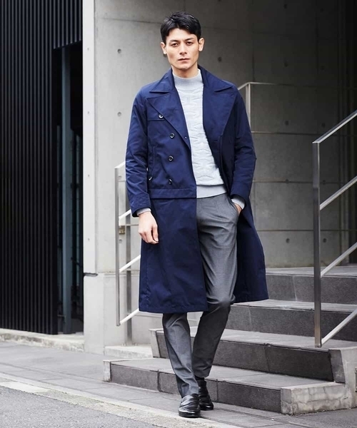 MICHEL KLEIN HOMME (ミッシェルクランオム)の「コート(メモリーツイル)(その他アウター・メンズ・カーキ/ネイビー・46/48/51)」の16枚目の写真