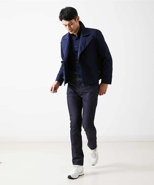 MICHEL KLEIN HOMME (ミッシェルクランオム)の「コート(メモリーツイル)(その他アウター・メンズ・カーキ/ネイビー・46/48/51)」の17枚目の写真