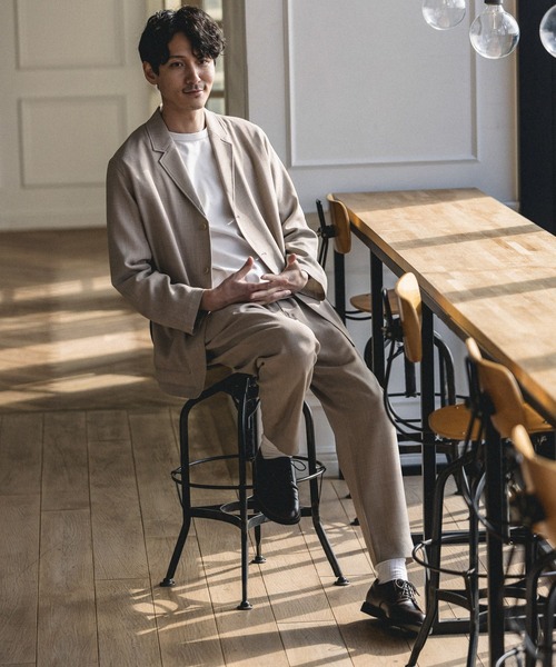 GLOBAL WORK(グローバルワーク)の「スズリラジャケット/261971(テーラードジャケット・メンズ・ネイビー/その他/ライトベージュ・SMALL/MEDIUM/LARGE)」の17枚目の写真