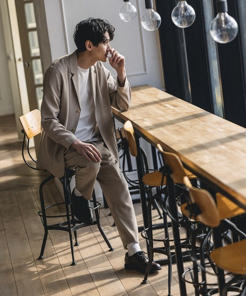 GLOBAL WORK(グローバルワーク)の「スズリラジャケット/261971(テーラードジャケット・メンズ・ネイビー/その他/ライトベージュ・SMALL/MEDIUM/LARGE)」の10枚目の写真