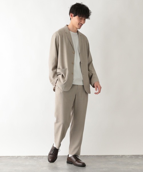 GLOBAL WORK(グローバルワーク)の「スズリラジャケット/261971(テーラードジャケット・メンズ・ネイビー/その他/ライトベージュ・SMALL/MEDIUM/LARGE)」の20枚目の写真