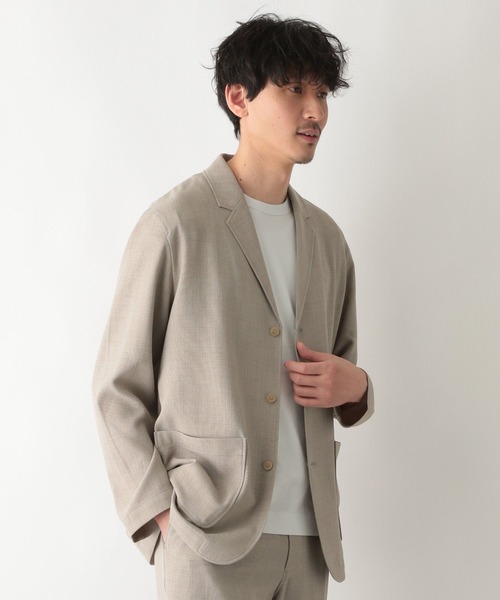 GLOBAL WORK(グローバルワーク)の「スズリラジャケット/261971(テーラードジャケット・メンズ・ネイビー/その他/ライトベージュ・SMALL/MEDIUM/LARGE)」の15枚目の写真