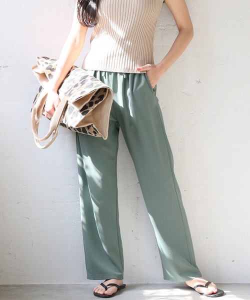 coca（coca）（コカ）の「＼＼新色登場／／ジョーゼットシェフパンツ（その他パンツ・レディース・カーキ/グレイッシュベージュ/ブラック/ライトブルー/ブルー/ピンク・LONG/SHORT）」の3枚目の写真