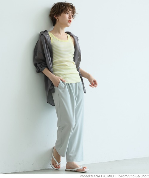 coca（coca）（コカ）の「＼＼新色登場／／ジョーゼットシェフパンツ（その他パンツ・レディース・カーキ/グレイッシュベージュ/ブラック/ライトブルー/ブルー/ピンク・LONG/SHORT）」の18枚目の写真