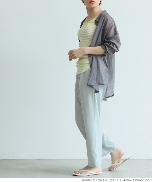 coca（coca）（コカ）の「＼＼新色登場／／ジョーゼットシェフパンツ（その他パンツ・レディース・カーキ/グレイッシュベージュ/ブラック/ライトブルー/ブルー/ピンク・LONG/SHORT）」の19枚目の写真