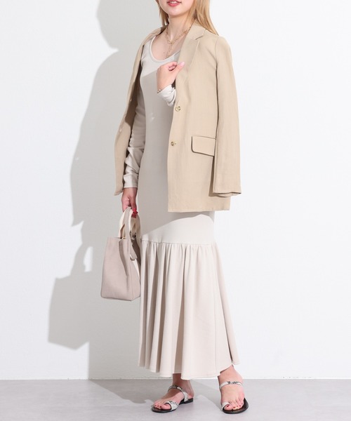 リブマーメイドワンピース オンライン限定 ワンピース ワンピース ドレス Ouvrage ワンピース Classe ウヴラージュクラス の ワンピース リブマーメイドワンピース Classe ウヴラージュクラス のファッション