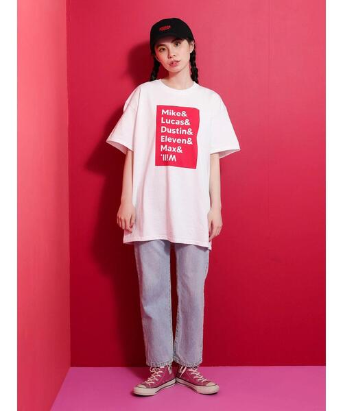 セール】□STRANGER THINGS NAME T（Tシャツ/カットソー）｜Green