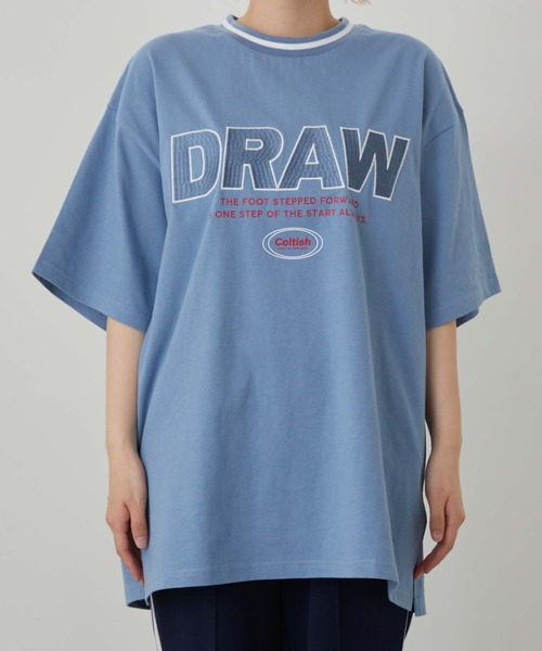 WEGO(ウィゴー)の「WEGO/ラインリブBIGT(Tシャツ/カットソー・レディース・サックスブルー/ブラック・FREE)」の21枚目の写真