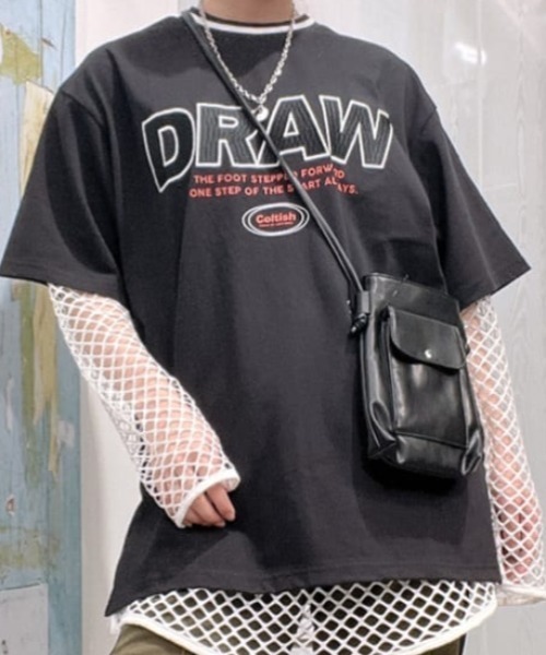 WEGO(ウィゴー)の「WEGO/ラインリブBIGT(Tシャツ/カットソー・レディース・サックスブルー/ブラック・FREE)」の5枚目の写真