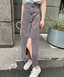 one after another NICE CLAUP | 新色追加　サイドボタンスリットスカート(スカート)