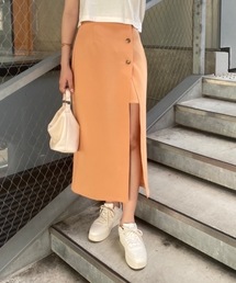 one after another NICE CLAUP | 新色追加　サイドボタンスリットスカート(スカート)