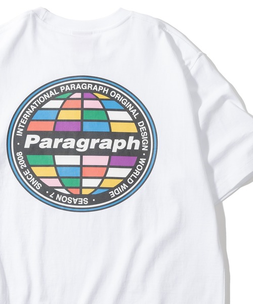 Paragraph(パラグラフ)の「【PARAGRAPH/パラグラフ】カラフルアースロゴデザインTシャツ/バックプリント/ビッグシルエット(Tシャツ/カットソー・メンズ・ホワイト/チャコールグレー/アッシュグレー/ブラック/パープル/オレンジ/ブルー/グリーン・FREE)」の2枚目の写真