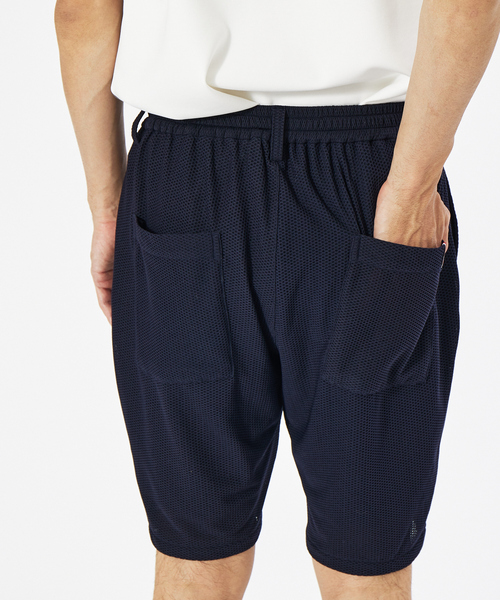 ABAHOUSE GRAY(アバハウスグレイ)の「【セットアップ対応/MASCHILE】ハニカム メッシュ イージー ショーツ(その他パンツ・メンズ・モカ/ネイビー/ブラック・46/48)」の6枚目の写真
