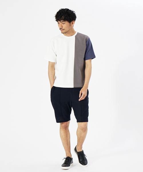 ABAHOUSE GRAY(アバハウスグレイ)の「【セットアップ対応/MASCHILE】ハニカム メッシュ イージー ショーツ(その他パンツ・メンズ・モカ/ネイビー/ブラック・46/48)」の9枚目の写真