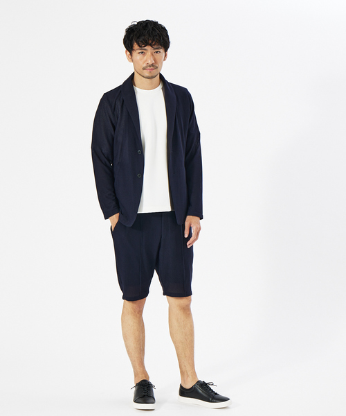 ABAHOUSE GRAY(アバハウスグレイ)の「【セットアップ対応/MASCHILE】ハニカム メッシュ イージー ショーツ(その他パンツ・メンズ・モカ/ネイビー/ブラック・46/48)」の17枚目の写真