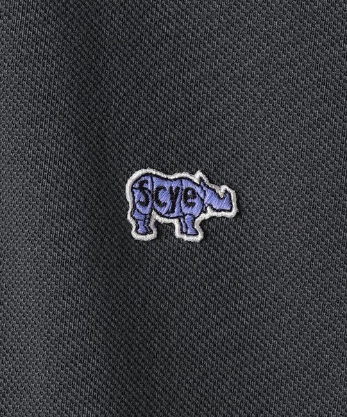 Scye(サイ)の「<SCYE BASICS(サイベーシックス)> ガーメントダイ ピケ ポロシャツ(ポロシャツ・メンズ・ダークグレー/オフホワイト/ライトピンク・42/40/38/36)」の5枚目の写真