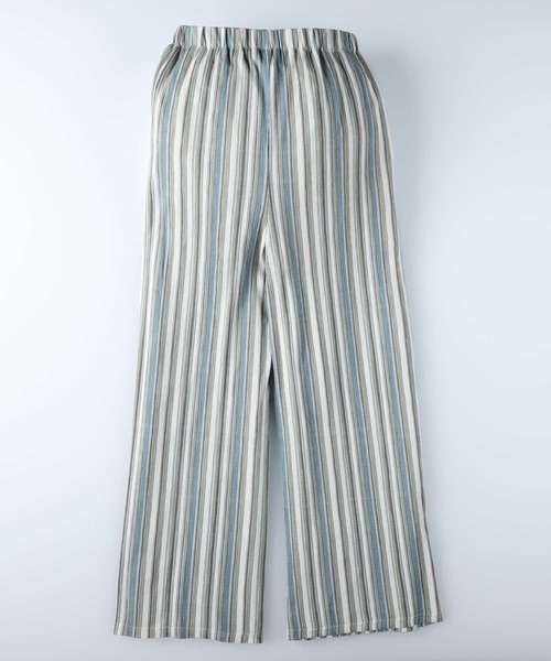 HONEYSUCKLE ROSE（ハニーサックルローズ）の「肌触りよいストレッチ素材【HONEYSUCKLE ROSE】柄プリーツイージーパンツ（その他パンツ・レディース・ワイン/ブラック/グリーン・M/L）」の11枚目の写真